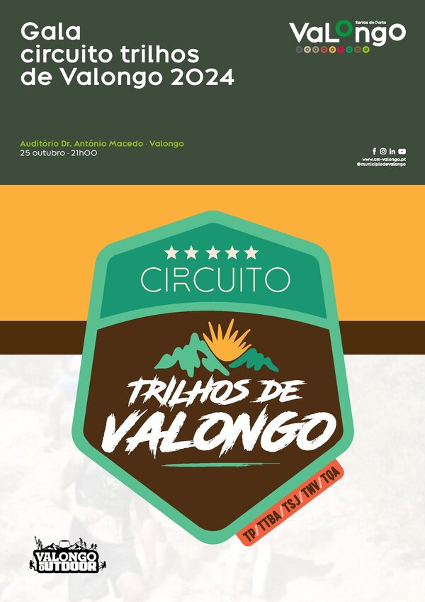 cartaz do evento fa gala circuito trilhos de valongo