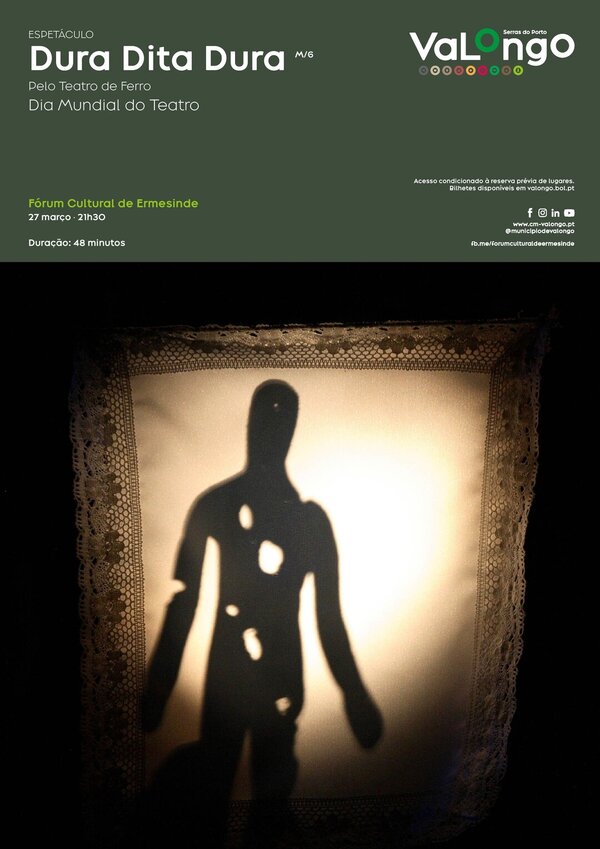 Cartaz do evento do dia mundial do teatro