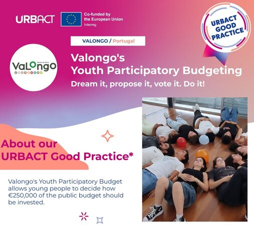 Valongo recebe o selo de Boas Práticas URBACT para o Orçamento Participativo Jovem