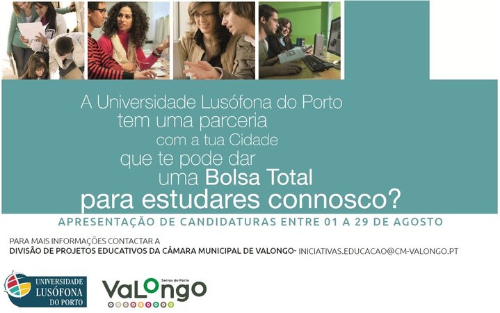Bolsa de Estudo da Universidade Lusófona do Porto - Ano Letivo 2025/2026