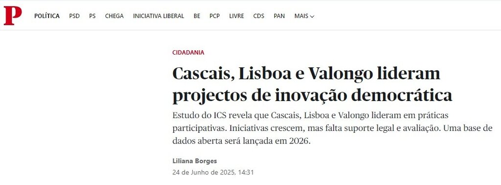 Valongo é um dos municípios que mais apostam em projetos de inovação democrática