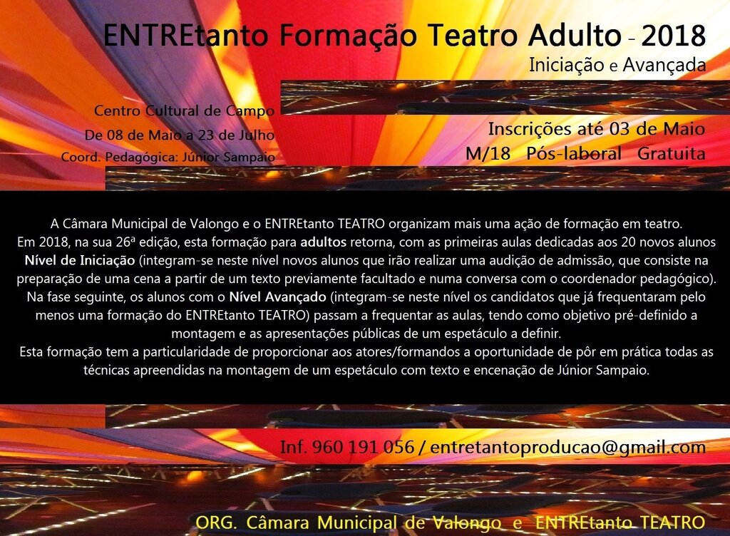 Newsletter Forma&ccedil;&atilde;o Adulta 2018