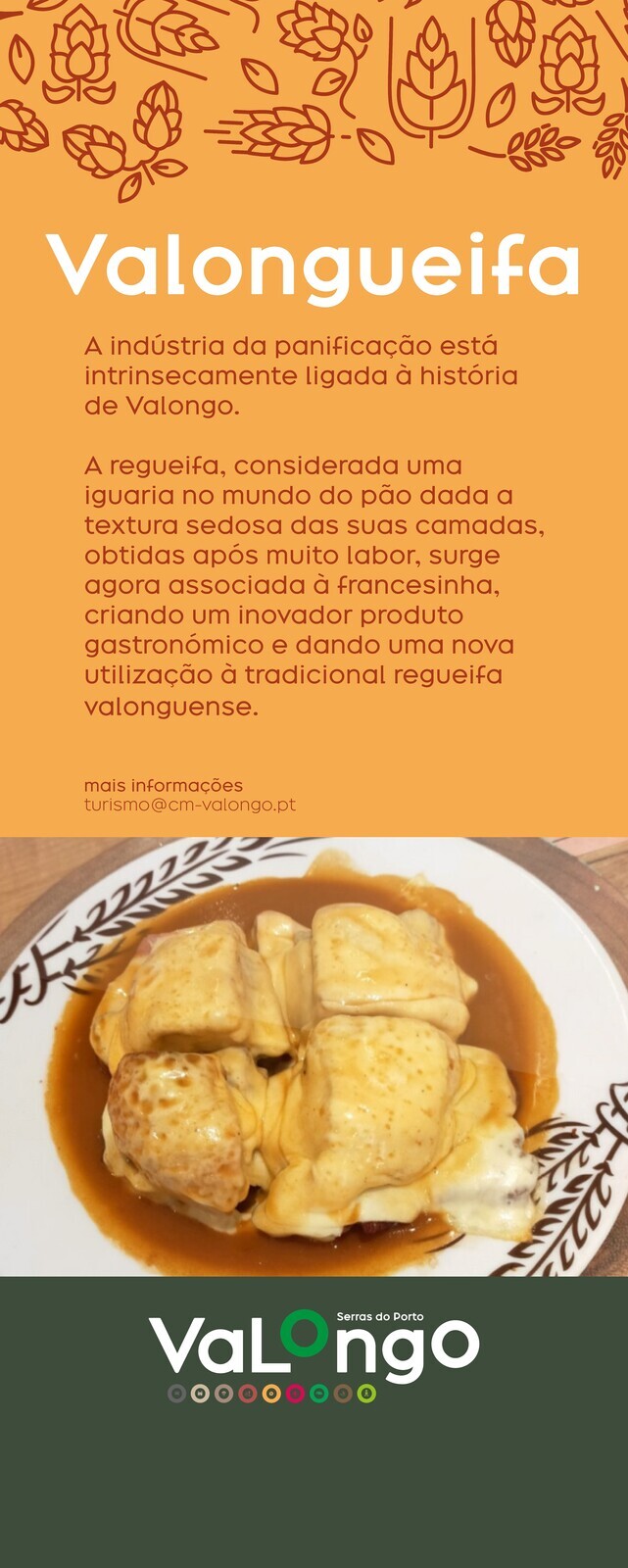 cartaz da valongueifa - a regueifa surge agora associada &agrave; francesinha criando um produto inovador