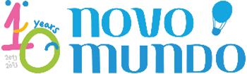 logotipo 10 years novo mundo