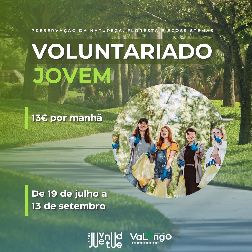 cartaz do voluntariado jovem