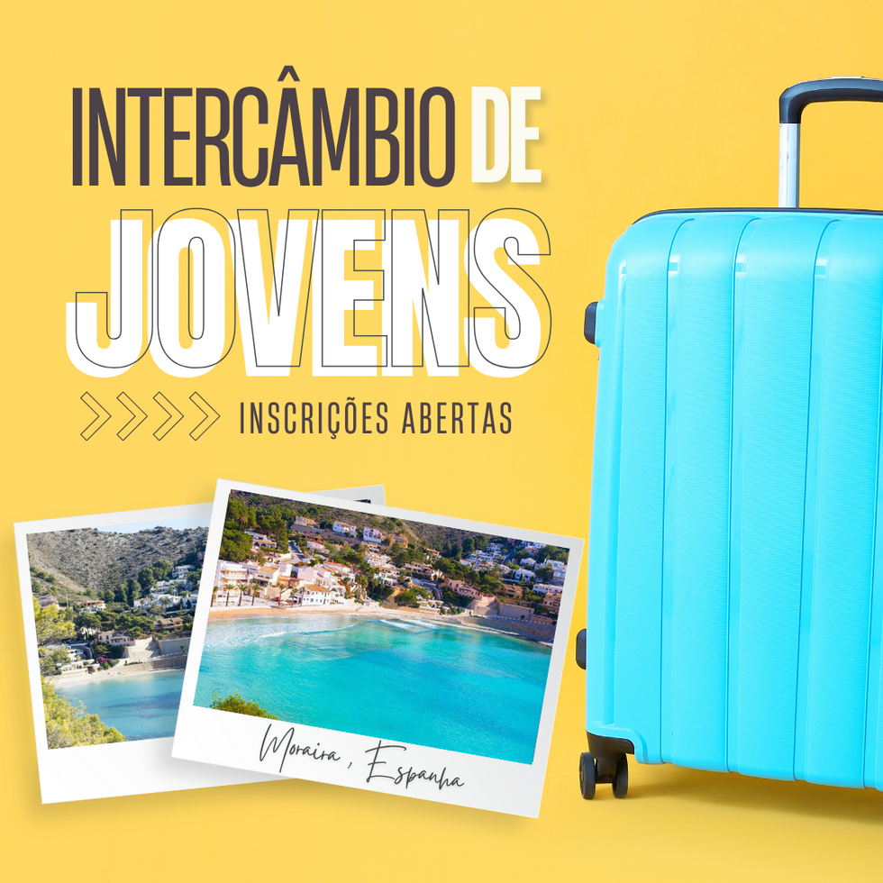 Cartaz Youth Exchange  Moraira, Espanha 2024