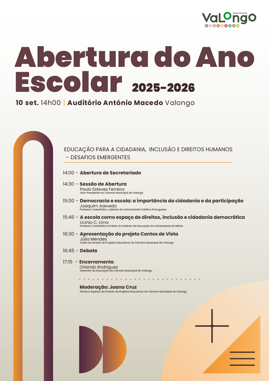 Cartaz da Abertura do Ano Letivo 2025